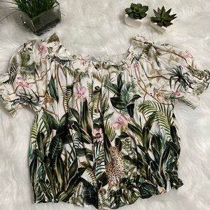 Jungle print top